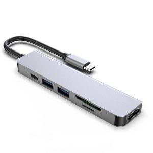 AIRSKY  6 in 1 USB-C HUB+Card reader+hdmi 4k